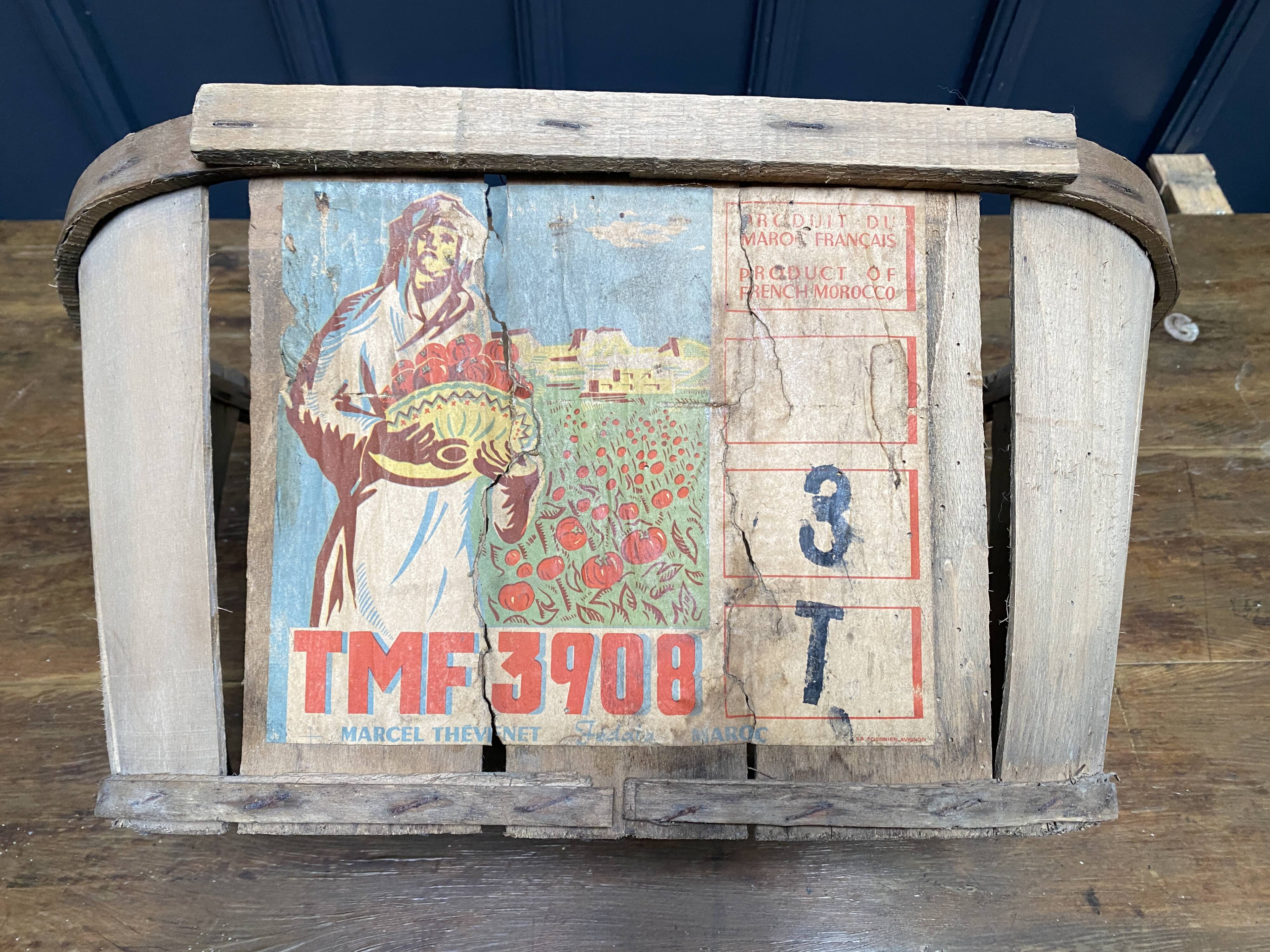 Crate cageot wooden slats morocco casablanca