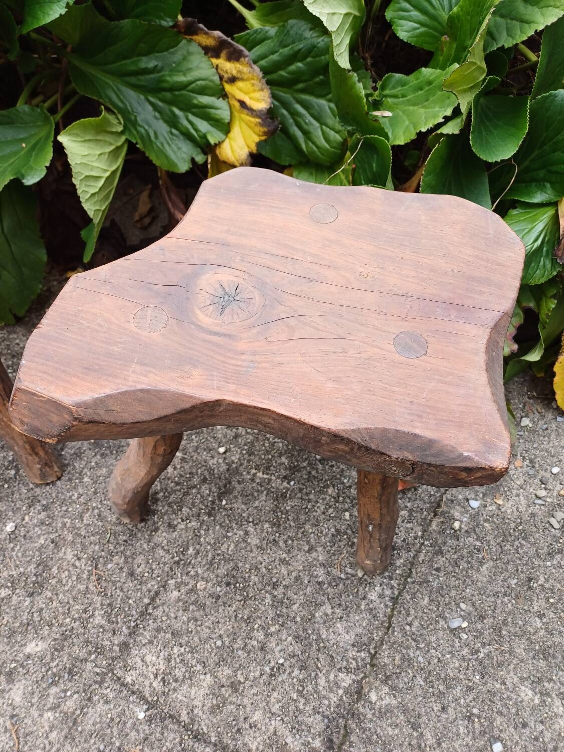 Pair of brutalist stools
