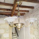 Ezan chandelier in bronze and glass pressed art deco