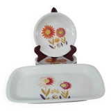 Set of Vintage Sologne dessert plates