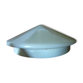Vintage pyramid ceiling lamp in white opaline industrial style