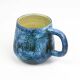 Jacques Blin Mug – Blue glazed earthenware with incised decoration of fantastic animals