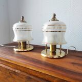 Paire de lampes anciennes art déco