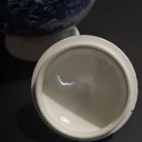 Faience pouring coffee maker Gien decor countryside blue