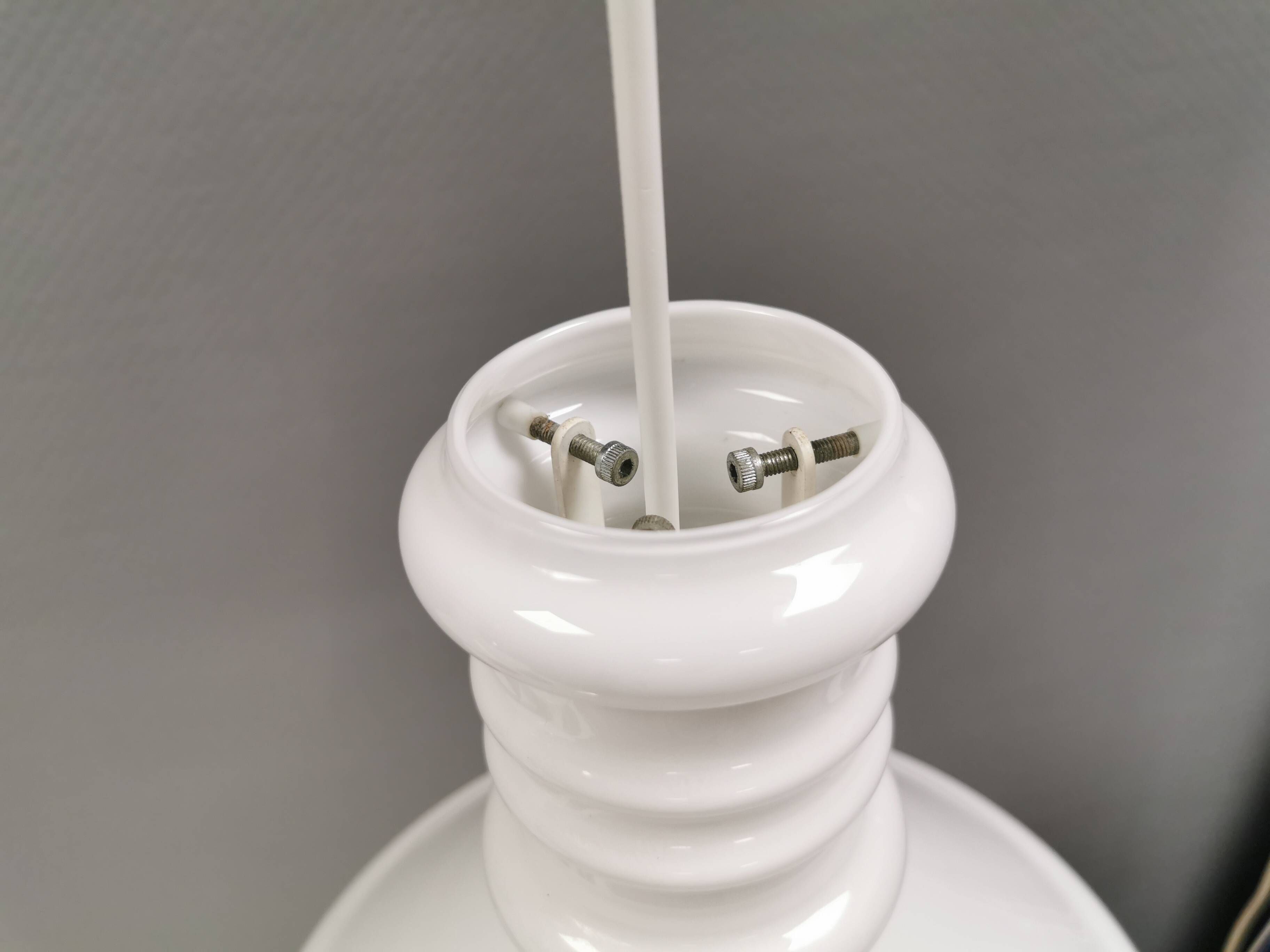 A pair of Sidse Werner pendant lamps, for Royal Copenhagen Denmark 1980s