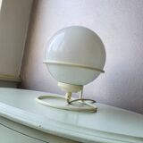 Vintage light bulb lamp on metal support 1980