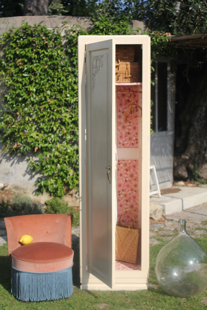 Art deco one door cupboard