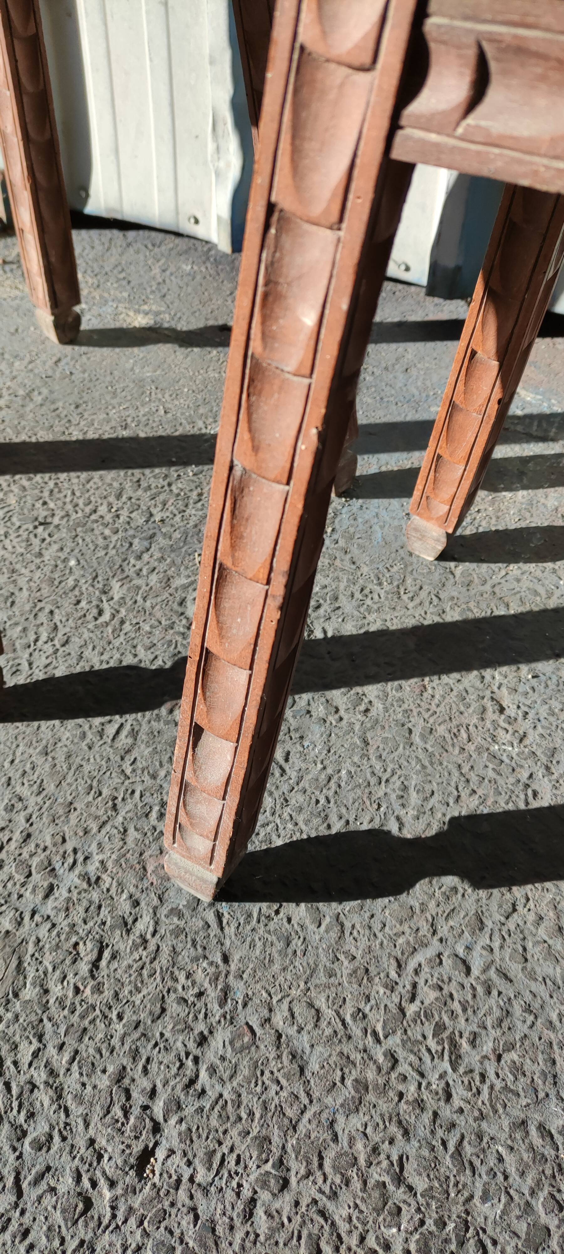 Pair of wooden stools