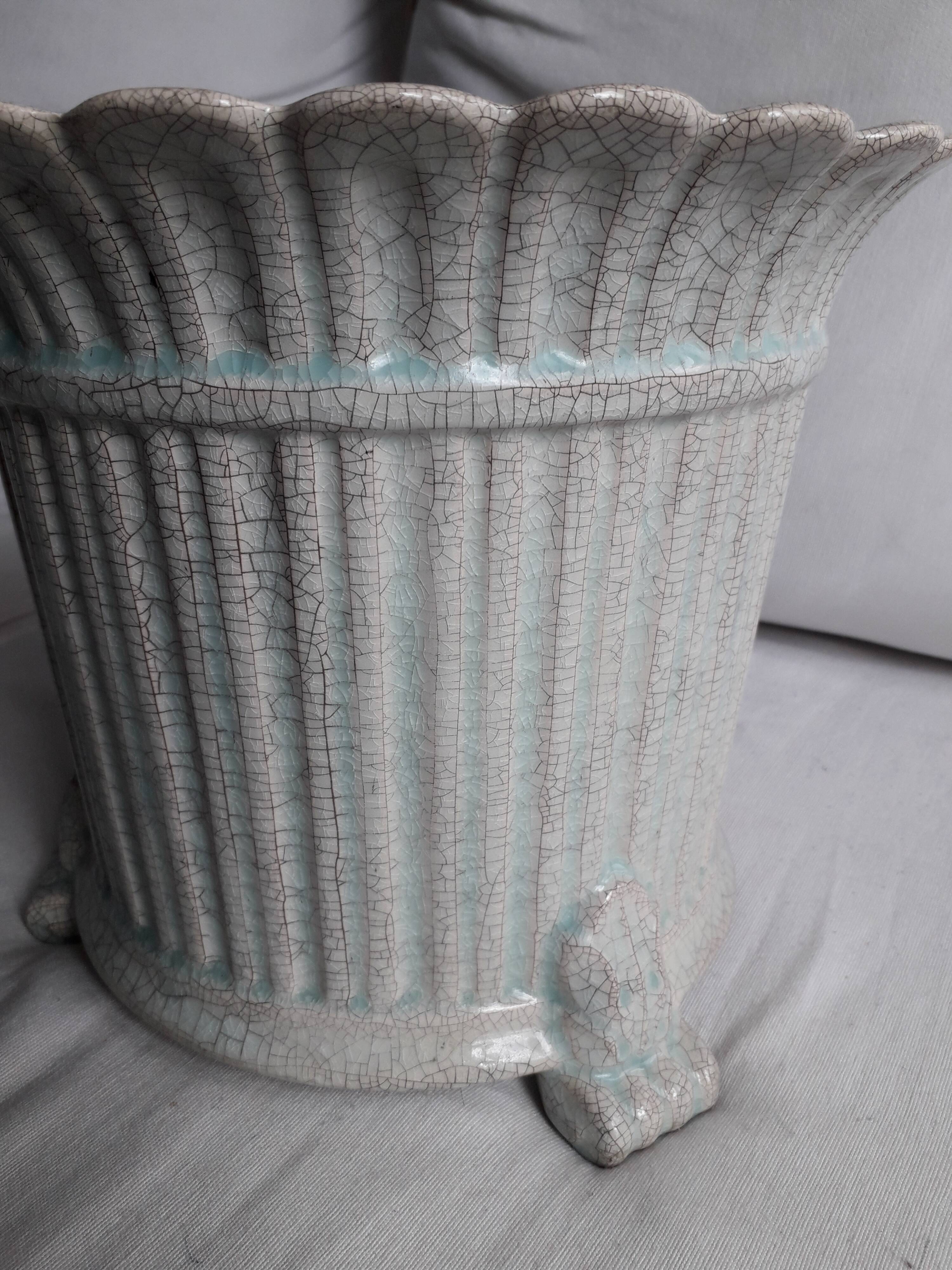 19th century cracked ceramic