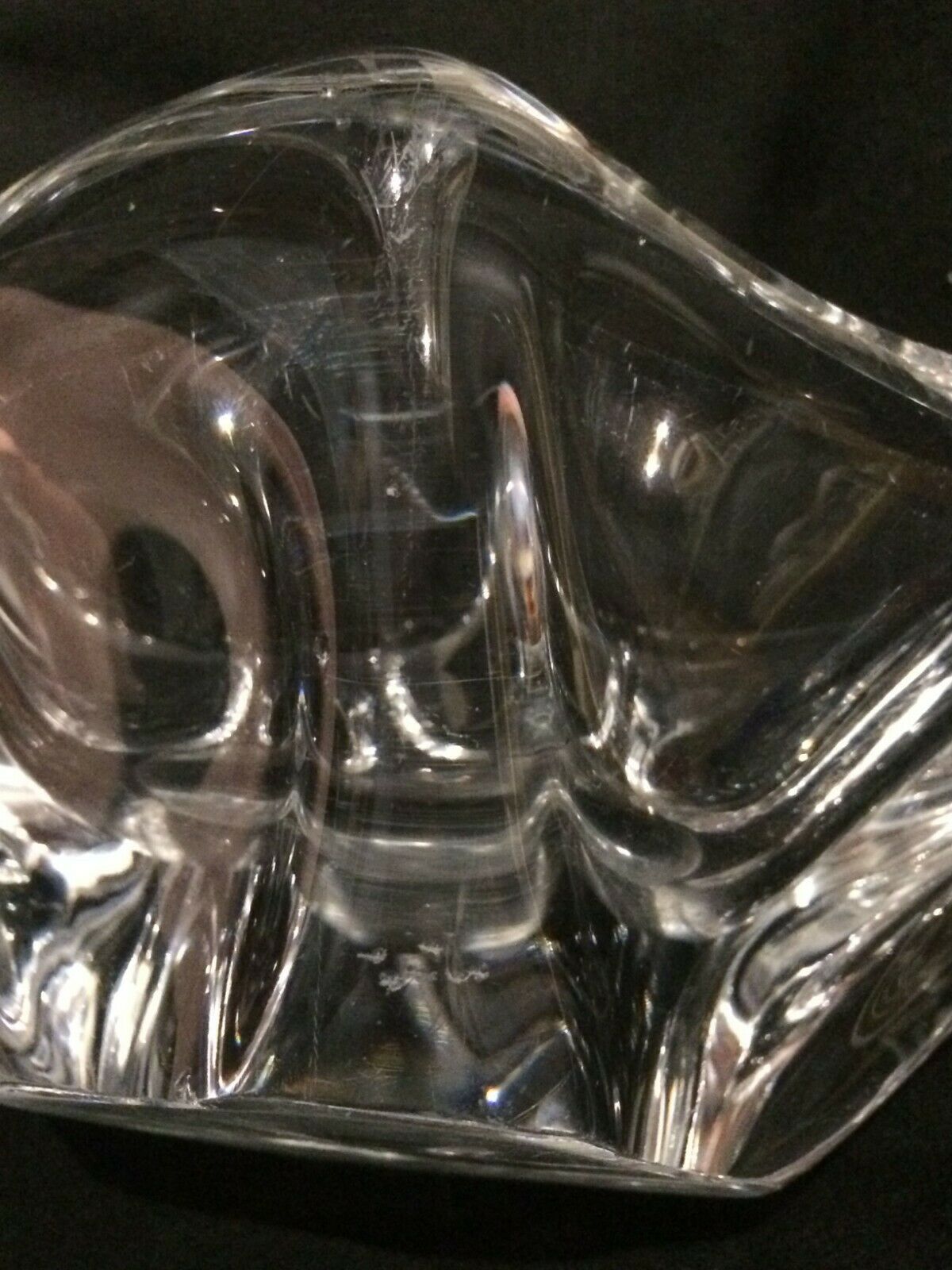 Cendrier en cristal signé à la pointe Daum France