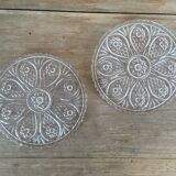 Chiseled glass bottle bottom