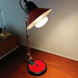 Lampe style à luminor rouge noire vintage