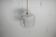 Chandelier 1930 double Opaline blown glass brass and copper