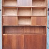 Large teak buffet bookcase 1950