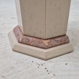 Italian marble pedestal, 1980s