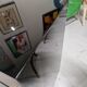 Vintage black lacquered buffet and wood Maurice Flachet
