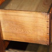Commode Mule anglaise XVIIIe siècle à dessus pliant en chêne Georgian