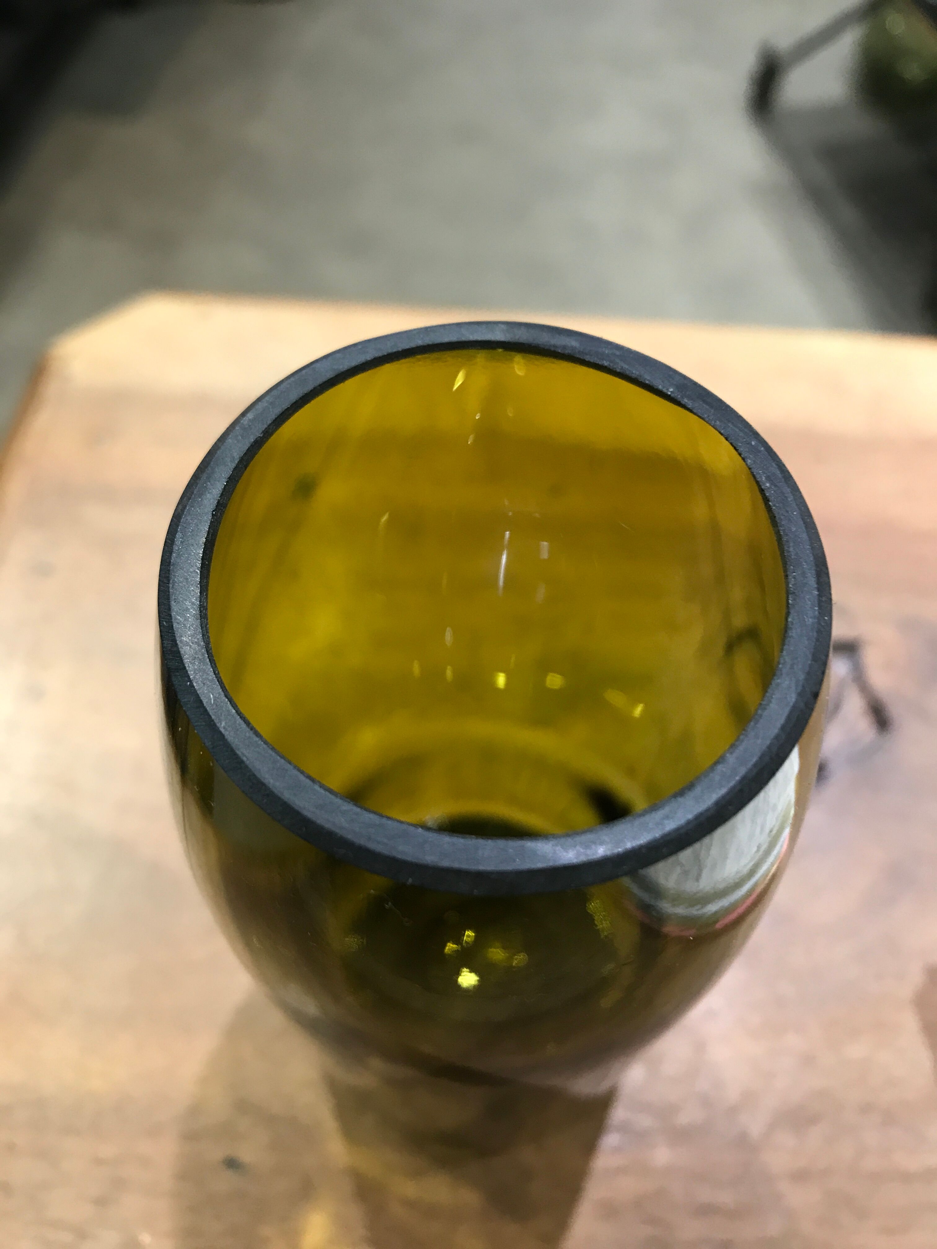 Vase bottle recycled wine small model