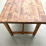 Antique farmhouse table in solid cherry wood