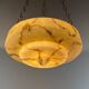 Art Deco pendant lamp in yellow glass, 1930s