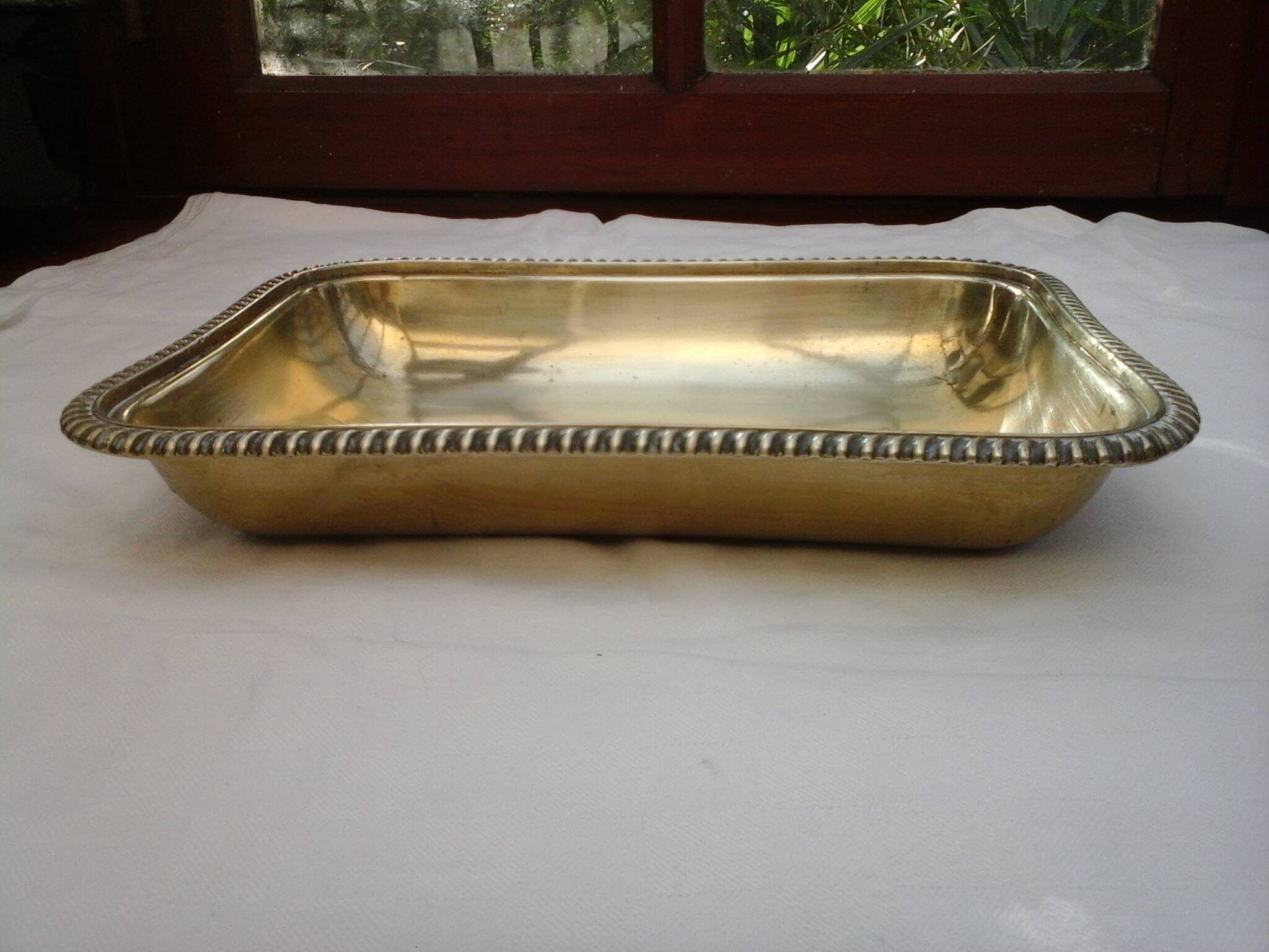 Silver metal basket
