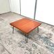 Teak coffee table with hairpin legs