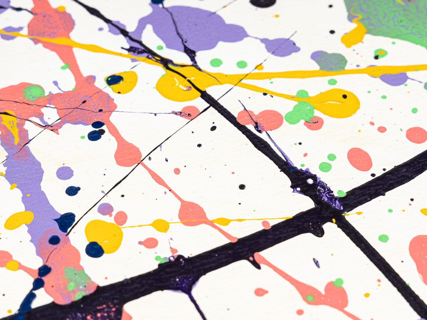 Dop of Color, Acrylique sur toile, 70 x 73 cm