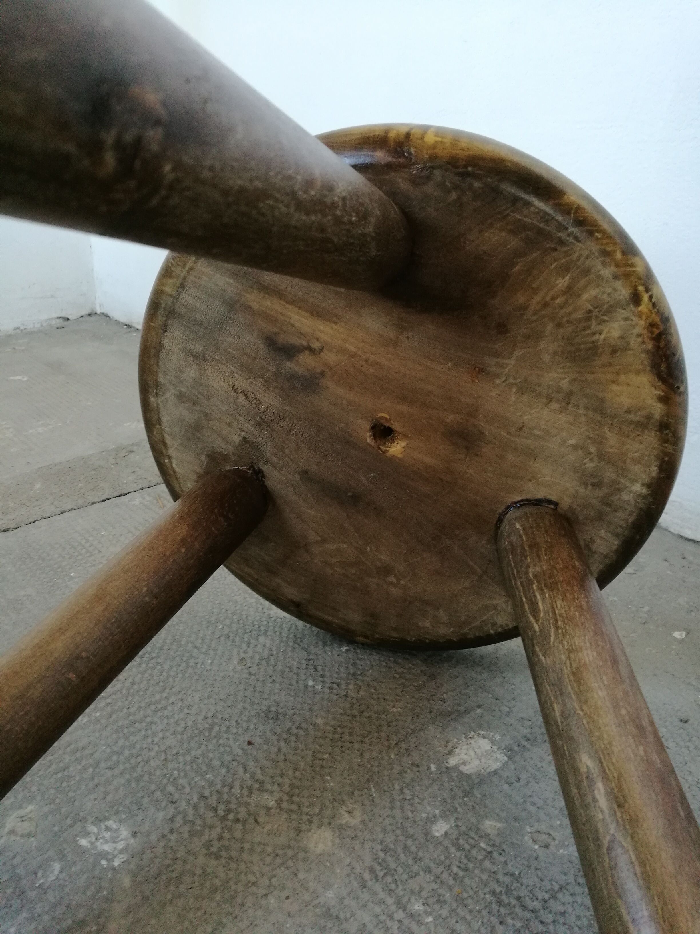 Tripod wooden stool