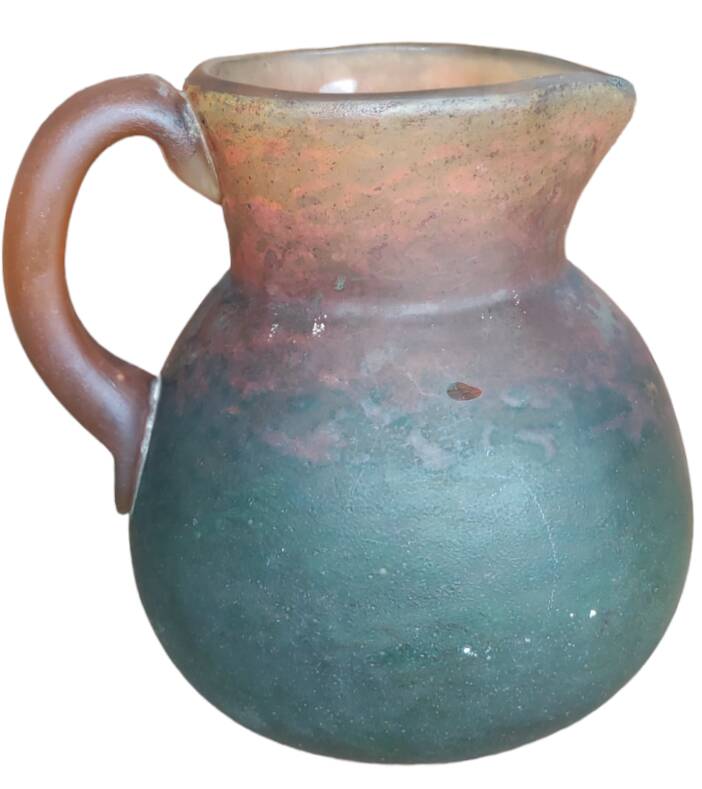 Old two-tone glass paste pitcher Georges de Feure