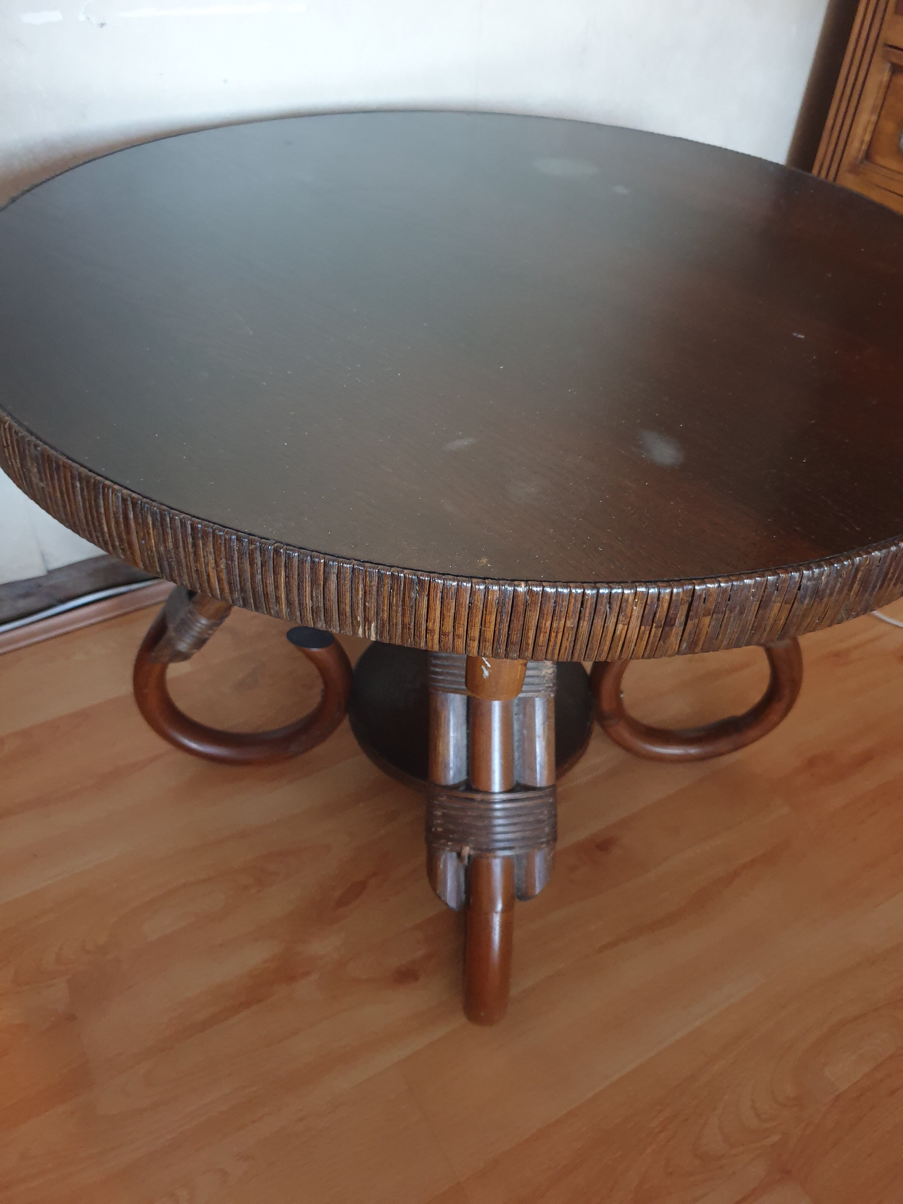 Rattan coffee table and you 60s