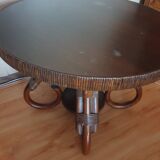 Table basse rotin et vous années 60