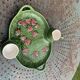 Slurry dish for red fruits, cream pot and vintage sugar bowl