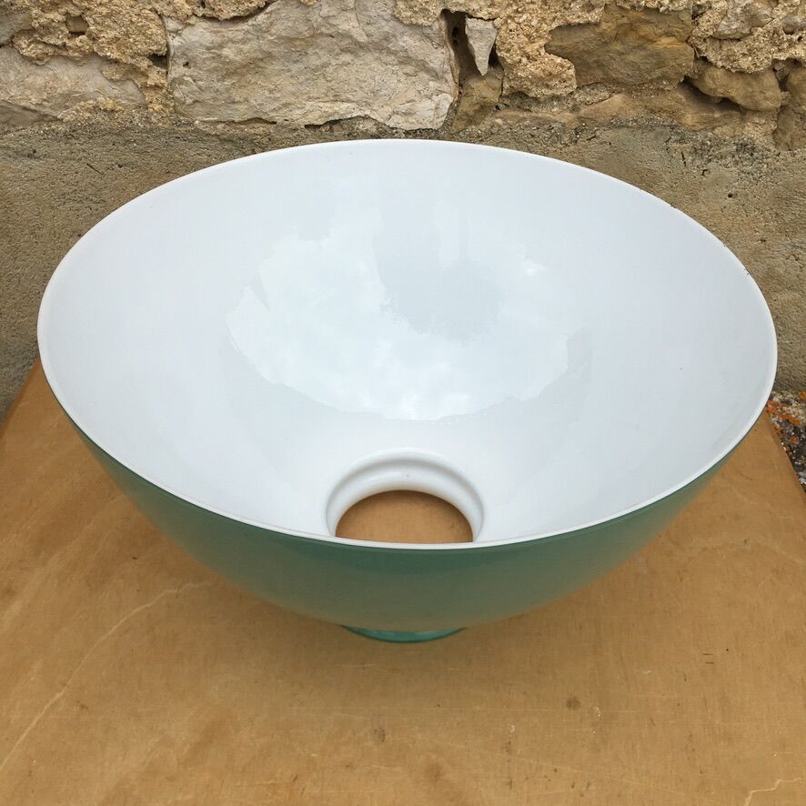 Green opaline lampshade