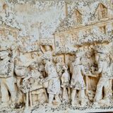 High relief plaster plaque