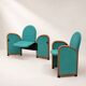 Rare Pair of Gufram Auditorium Armchairs, Italy, 1980s