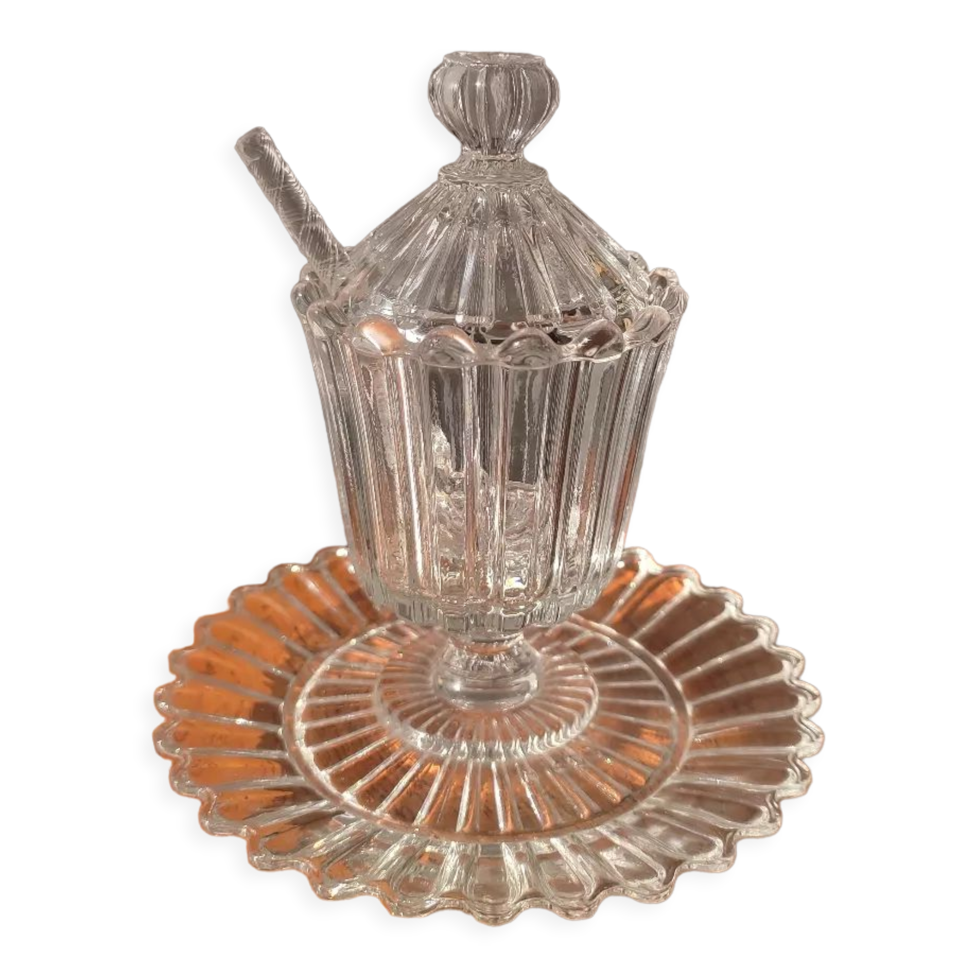 Baccarat crystal mustard