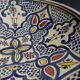 Antique ceramic dish Morocco Safi signed 29 cm
