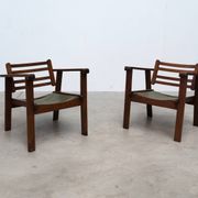 Ensemble de deux fauteuils de salon français anciens