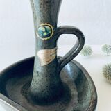 Stoneware candle holder