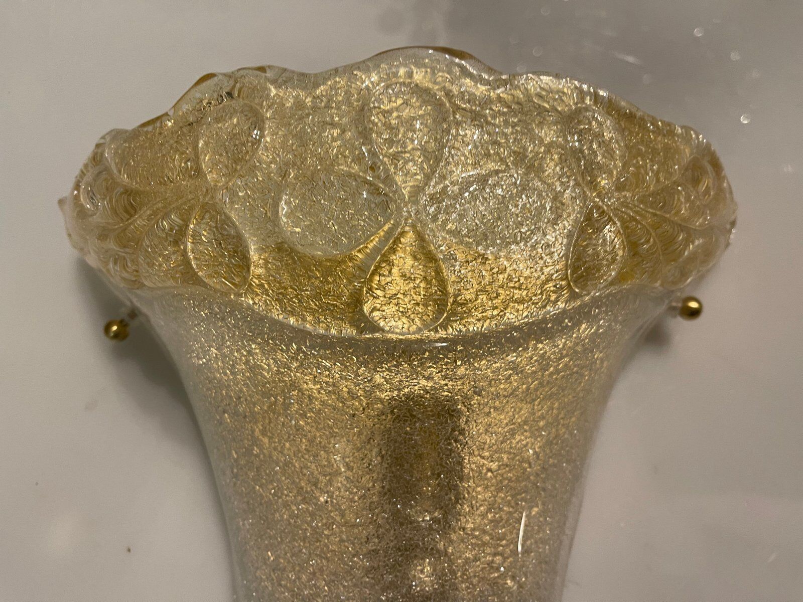 2 murano glass sconces, 1980s