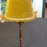 Lampe à poser en fer battu, façon haute epoque, h 70 cm