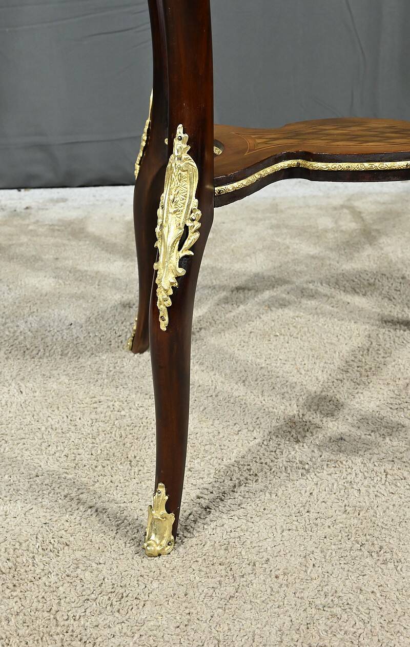 Planter in Precious Wood Marquetry, Napoleon III Period – Mid-19th Century