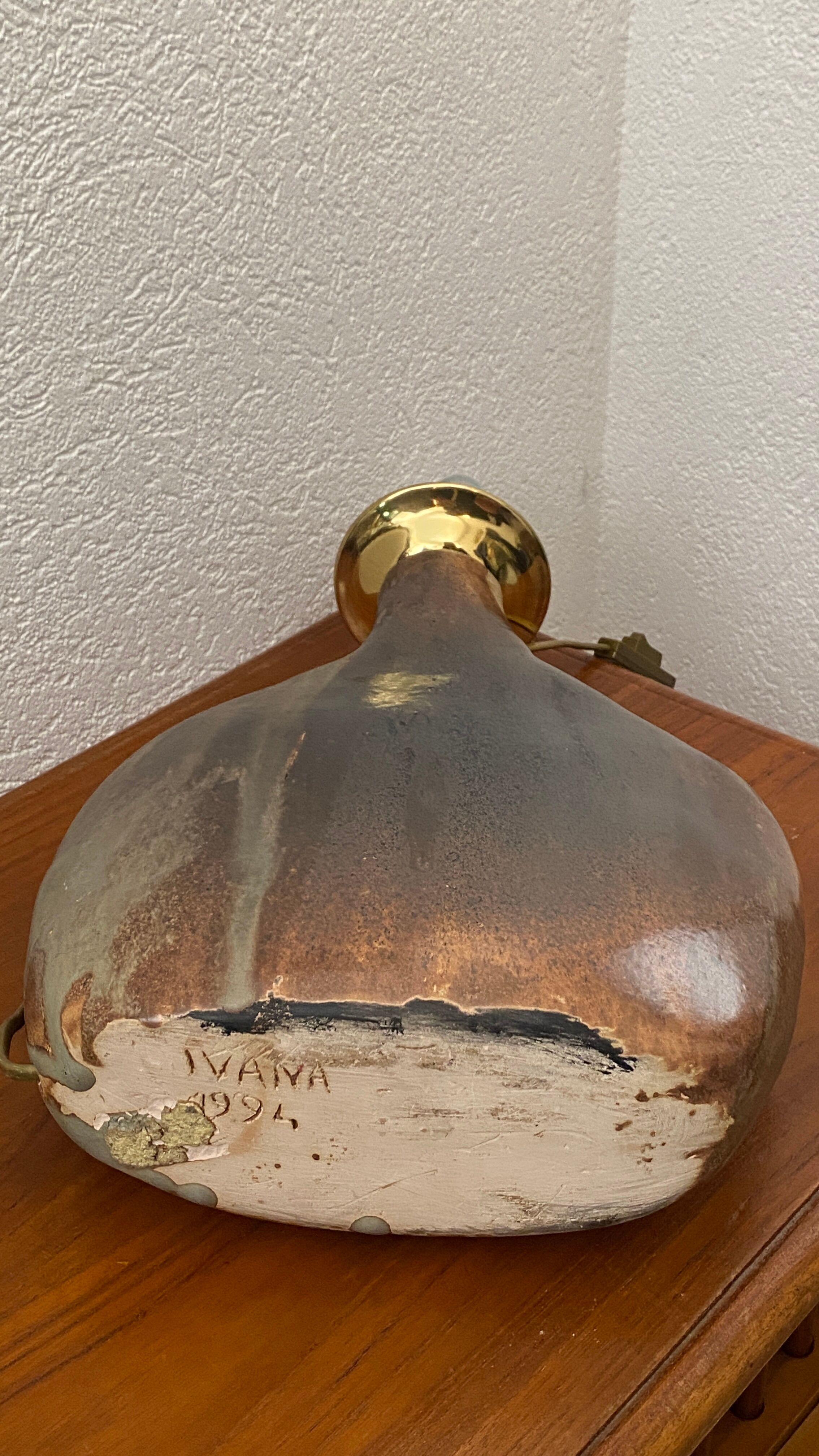 Glazed ceramic lamp, 1994