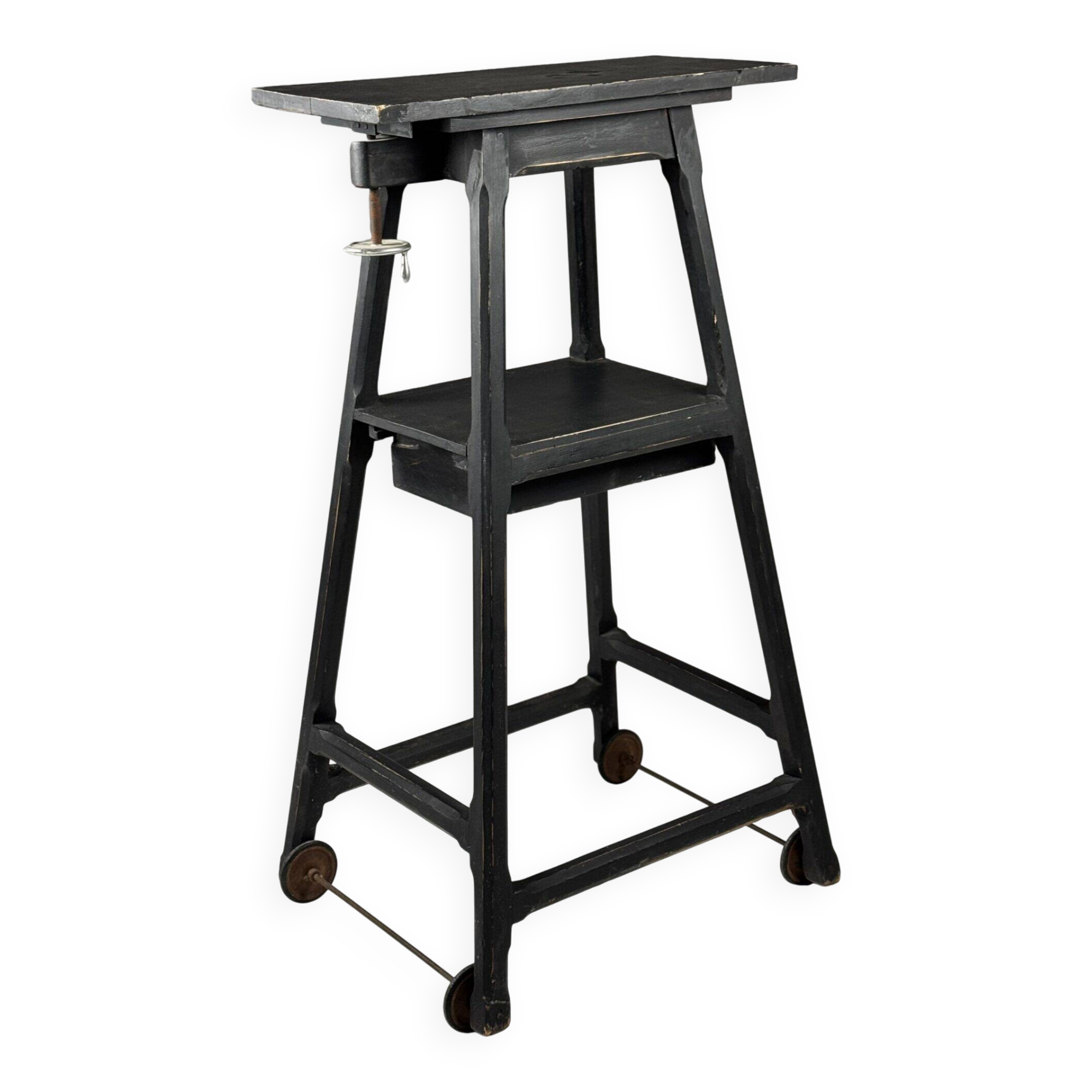 Sculpture pedestal column black