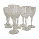 Service of 8 glass of Bohemian crystal wine