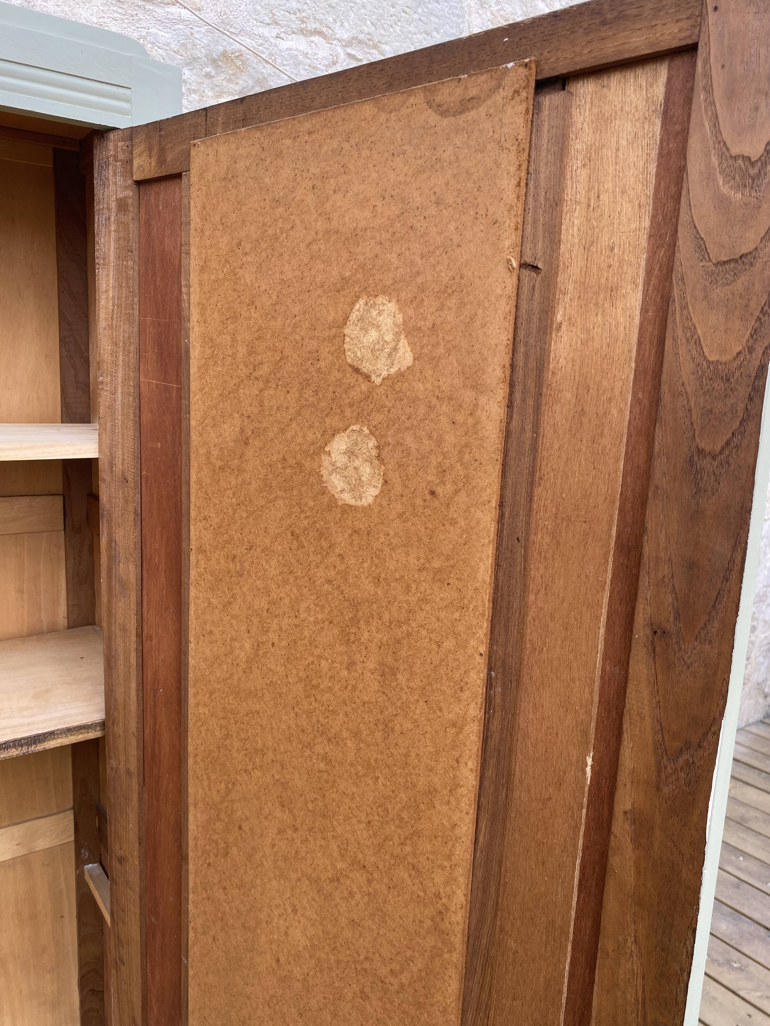 Vintage wardrobe with one door