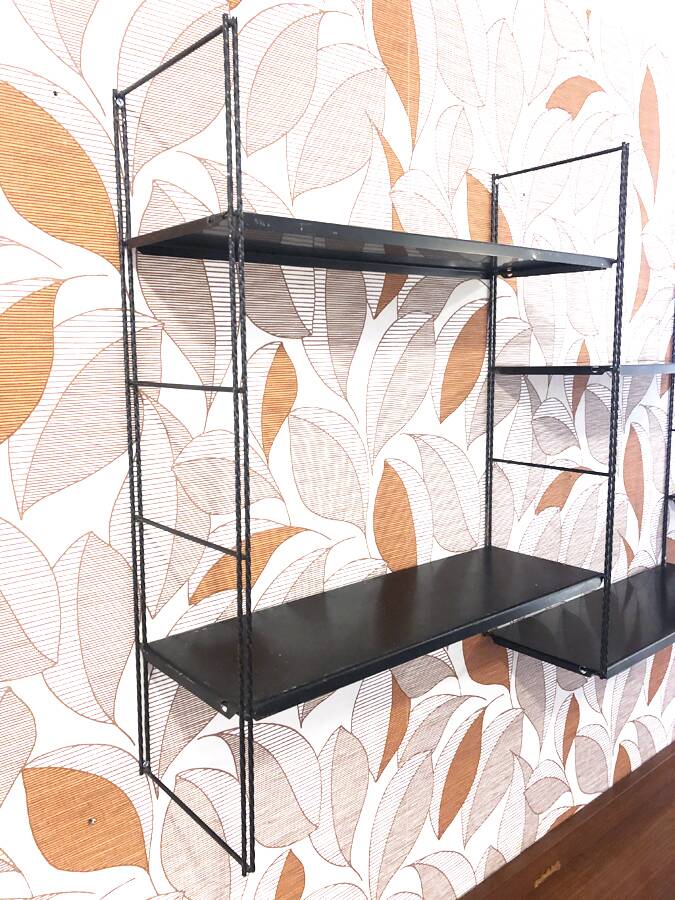 Wall-mounted metal shelf, 1960