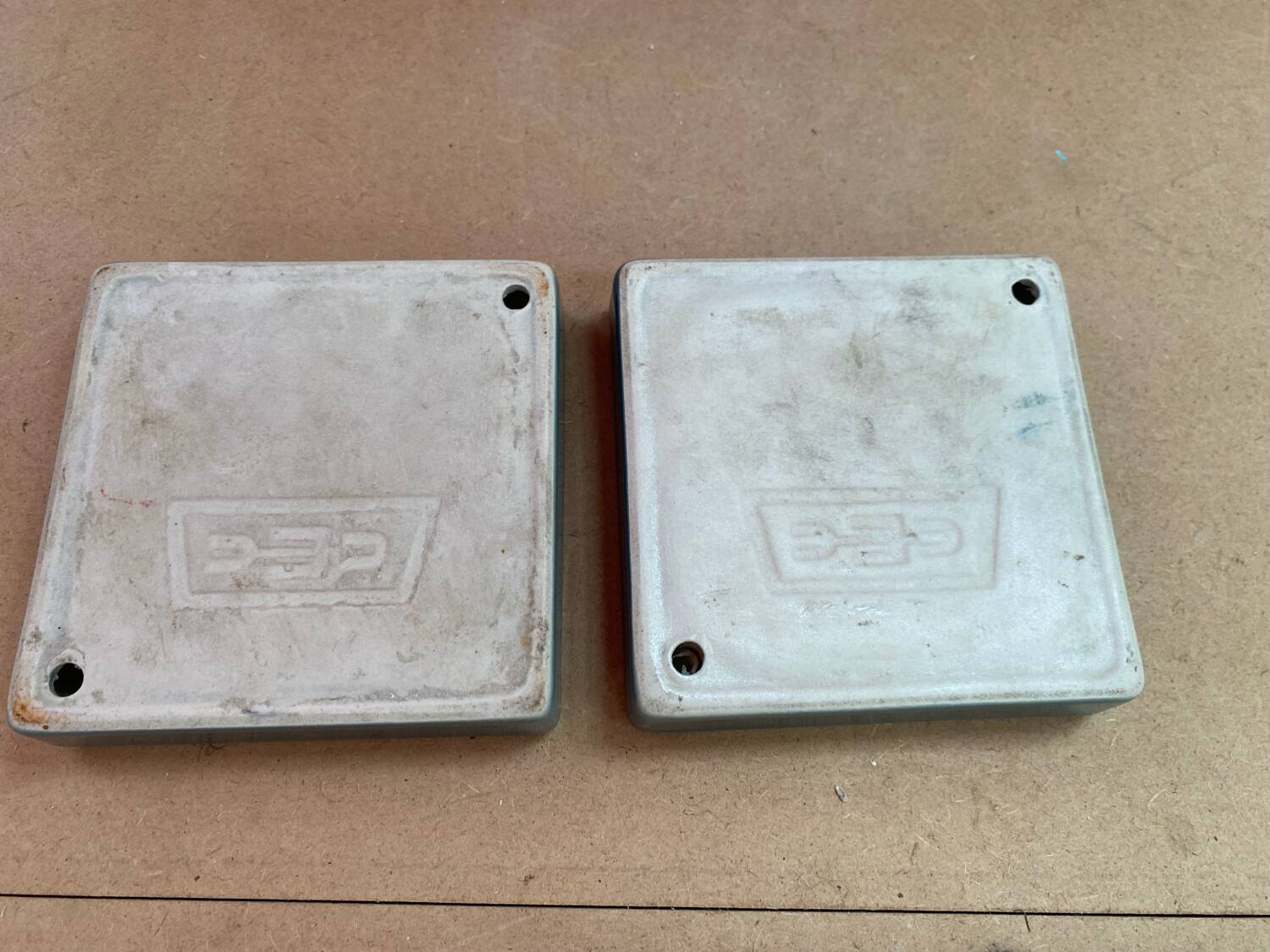 Paire ancien vide poche cendrier cec céramique verte décoration vintage