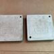 Pair ashtray cec green ceramic vintage decoration