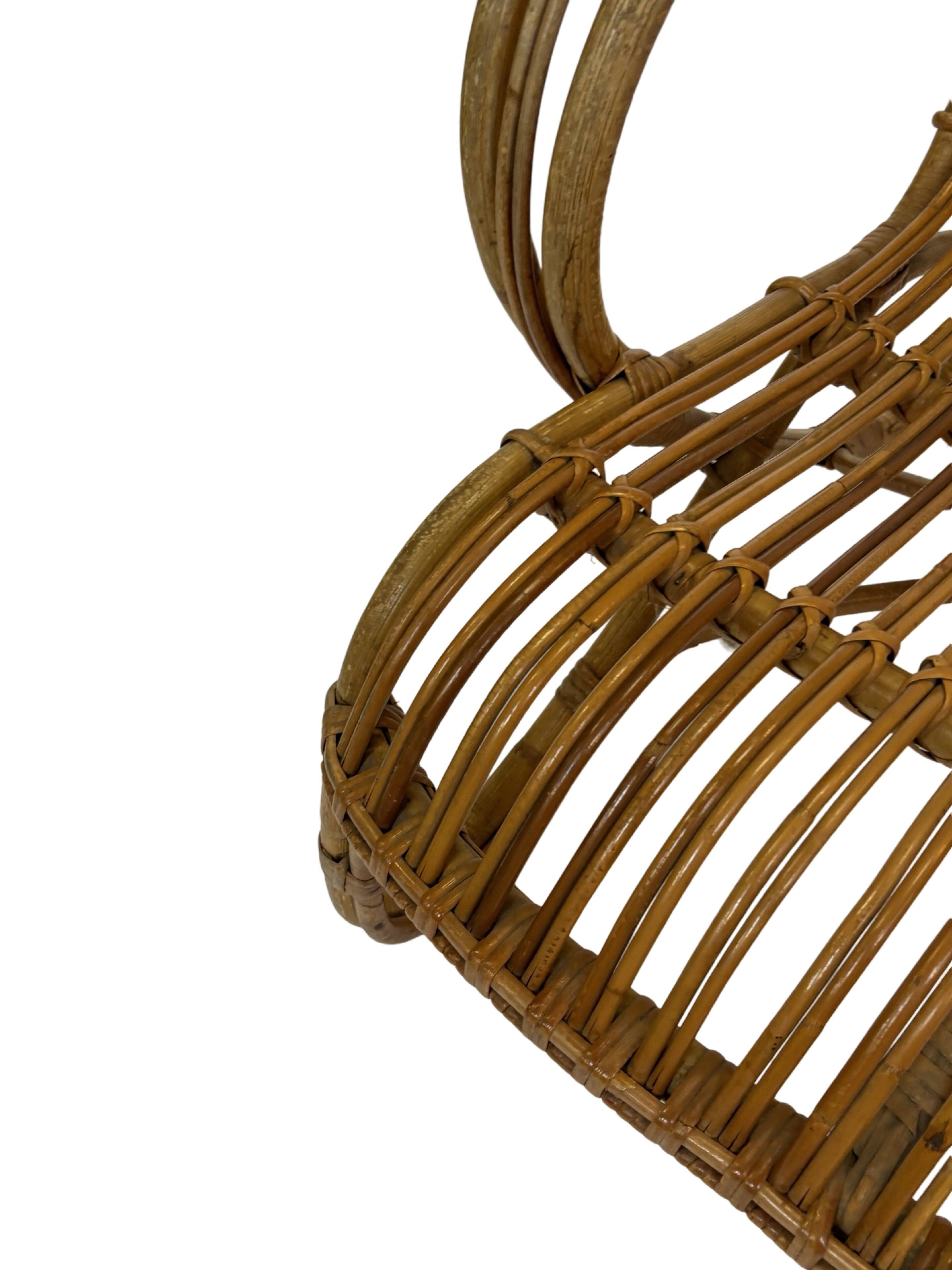 Vintage Rattan Sofa Belse 8 Design 1960s Rohe Noordwolde